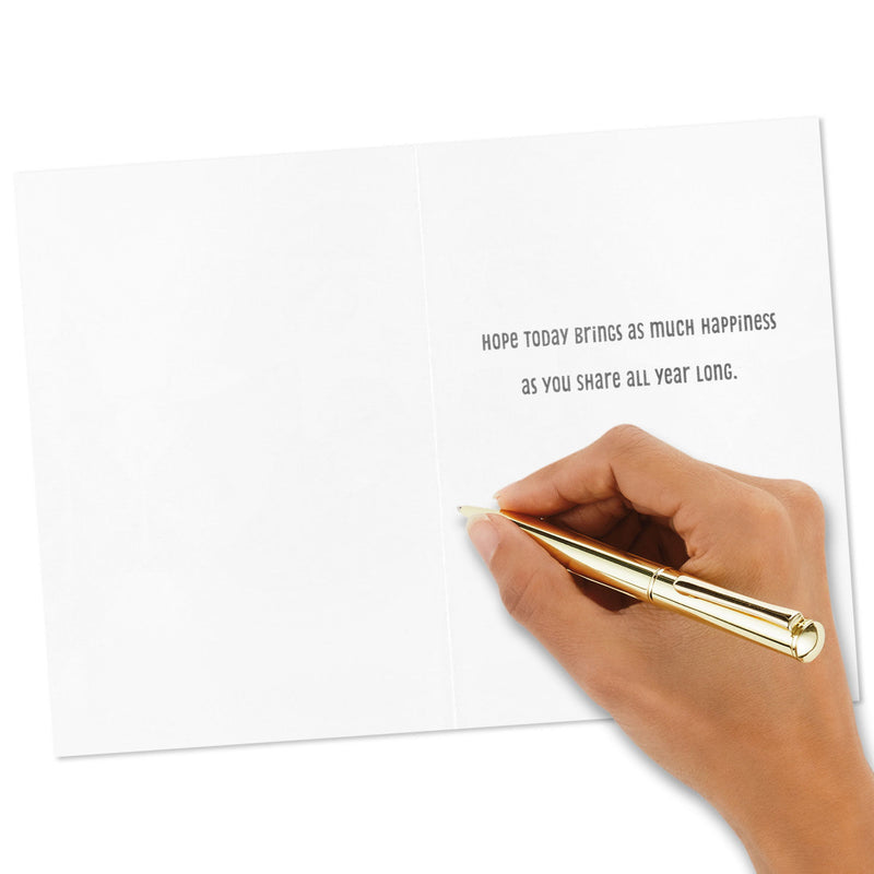 Boxed set of trendy all-occasion cards with colorful lettering, pastel backgrounds, foil accents, birthday, encouragement, Hallmark, 12 cards.