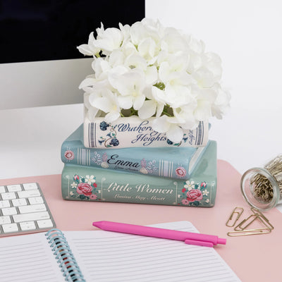 Stacked Book Planter - Classics