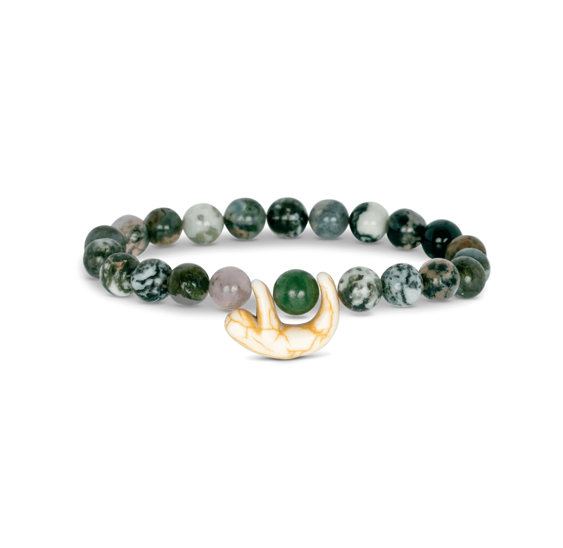 Fahlo Wander Sloth Bracelet in Rainforest Green tracks a real sloth and supports conservation in Costa Rica through The Sloth Conservation Foundation.