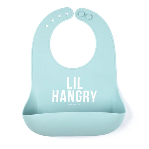 Colorful silicone baby bib with &