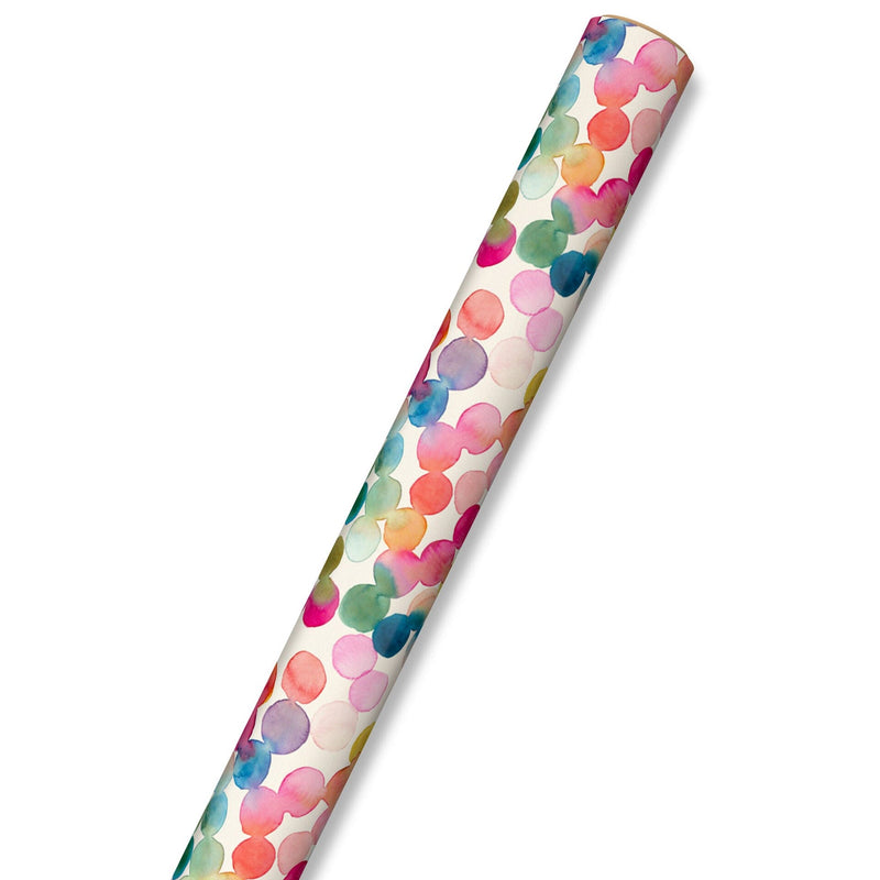 Watercolor Dots Wrapping Paper Roll