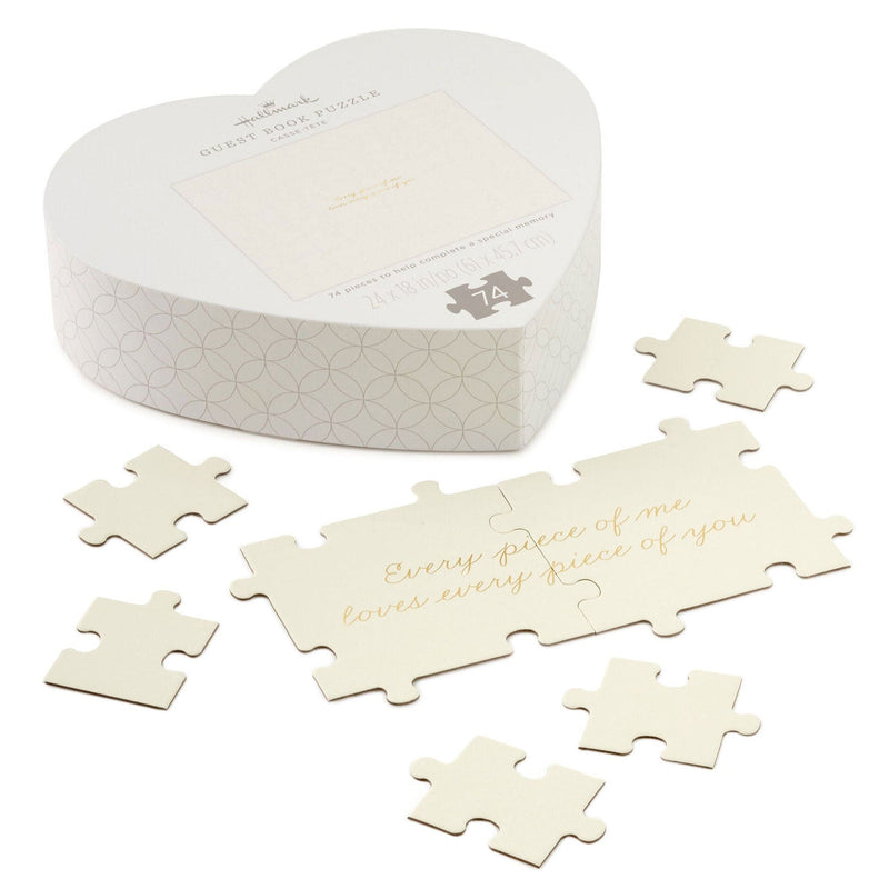 Wedding Reception Guest Book Autograph Puzzle