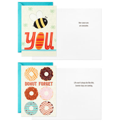 Whimsical Assorted Kids' Encouragement Cards With Stickers, Pack of 12
