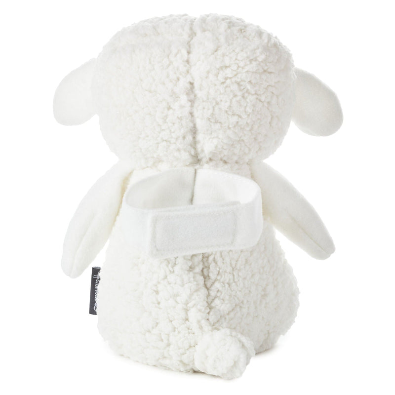 Hallmark plush lullaby lamb with embroidered cross and “Jesus Loves Me” music feature.