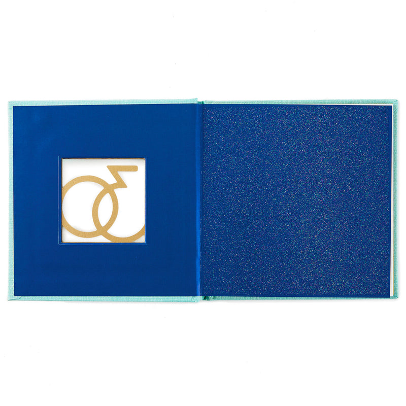 Hallmark Why 30 Is Amazing blue birthday book with gold foil and die-cut 30 cover design