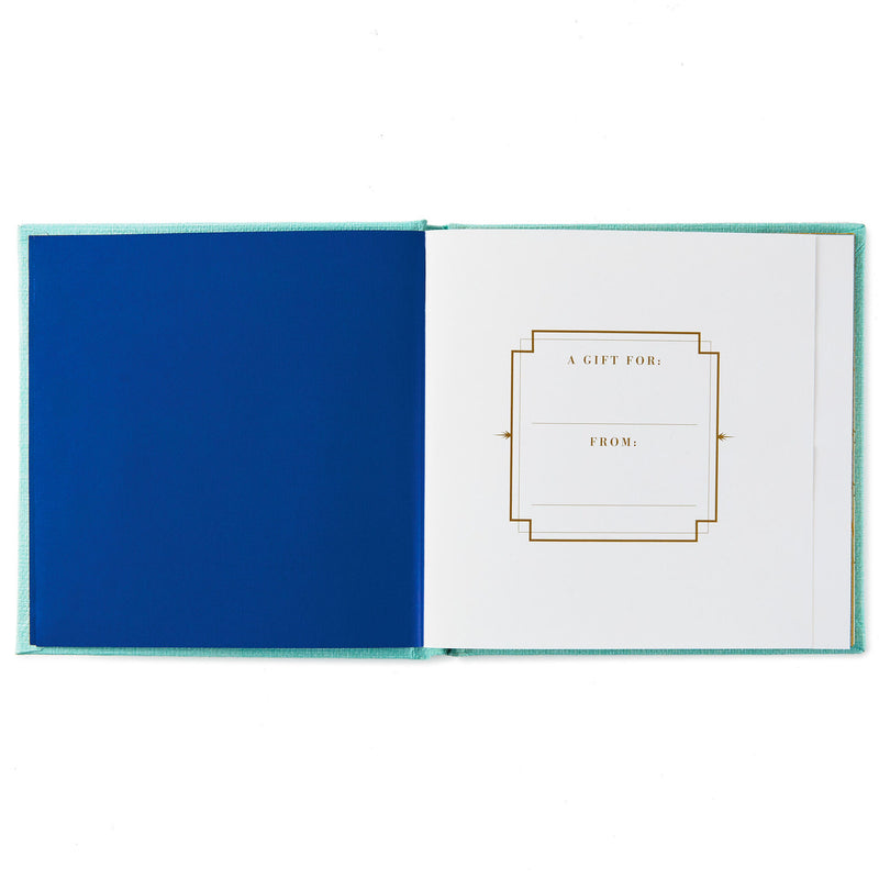 Hallmark Why 30 Is Amazing blue birthday book with gold foil and die-cut 30 cover design