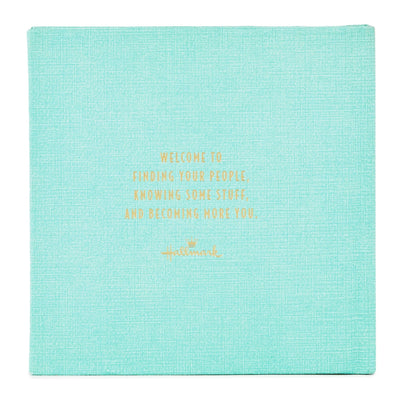 Hallmark Why 30 Is Amazing blue birthday book with gold foil and die-cut 30 cover design