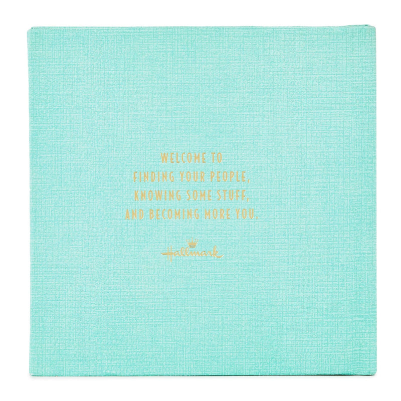 Hallmark Why 30 Is Amazing blue birthday book with gold foil and die-cut 30 cover design