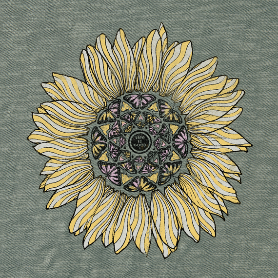 Detailed Sunflower Relaxed Fit Slub Tee Women&