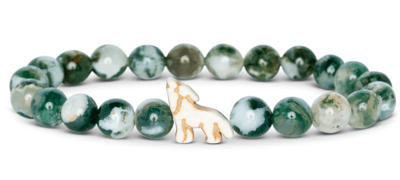 The Scout Wolf Bracelet - Woodland Green
