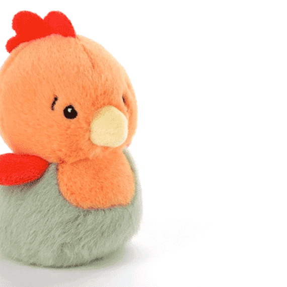 Zip-Along Rooster Plush Toy