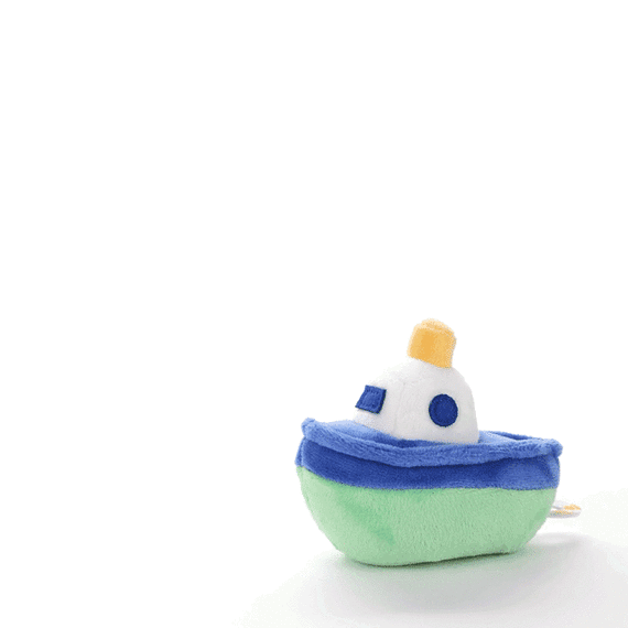 Zip-Along Tugboat Plush Toy