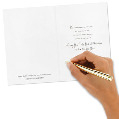 DaySpring Wintry Night With Cardinals and Church Boxed Christmas Cards, Pack of 16