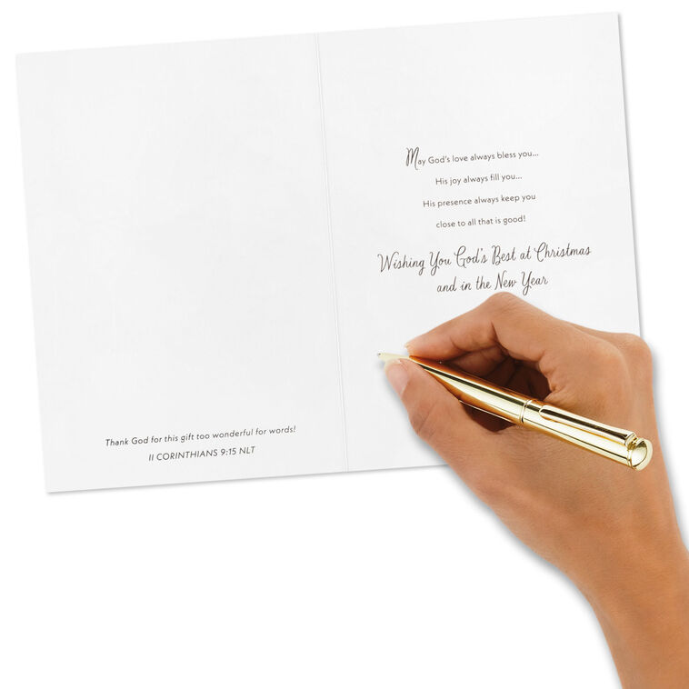 DaySpring Wintry Night With Cardinals and Church Boxed Christmas Cards, Pack of 16