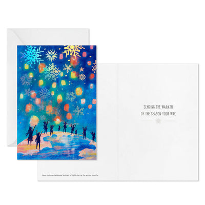 UNICEF Winter Lanterns Boxed Holiday Cards, Pack of 12