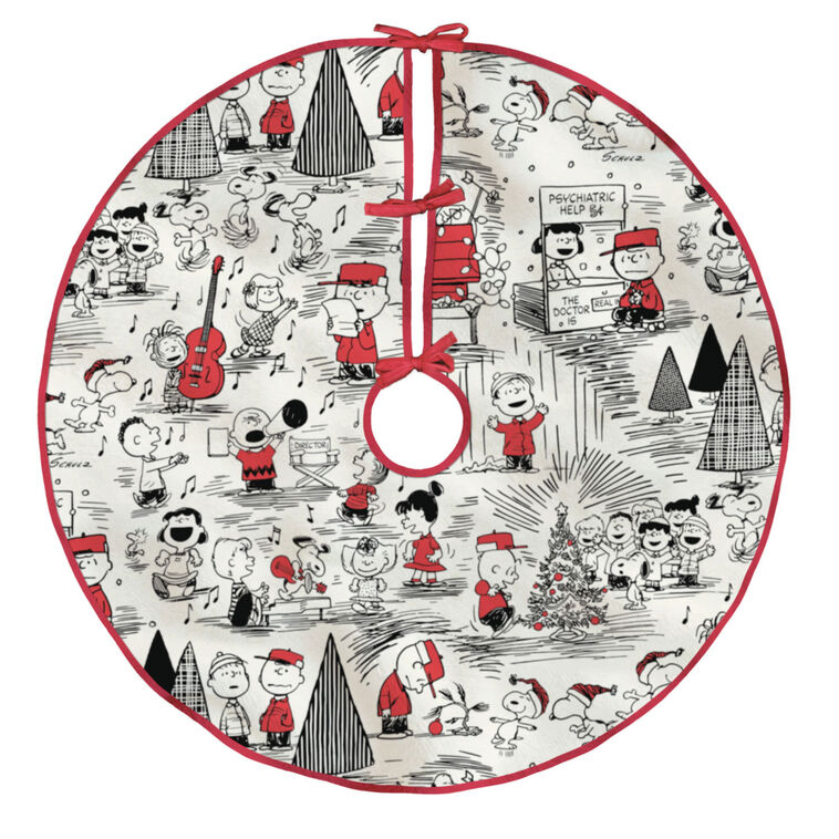 Peanuts® Fabric Hallmark Tree Skirt, 48"
