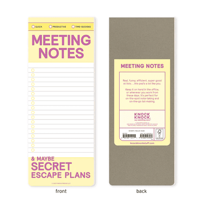 Make-a-List Pads- Meeting Notes