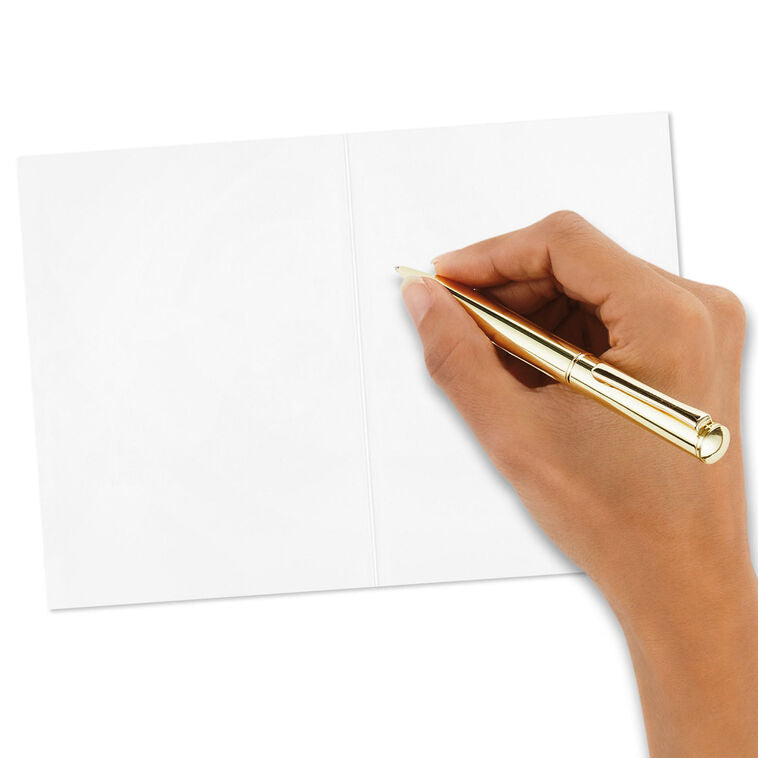 White blank note cards with colorful embossed “Sending You Sunshine” lettering in pink, orange, yellow, blue, and green.
