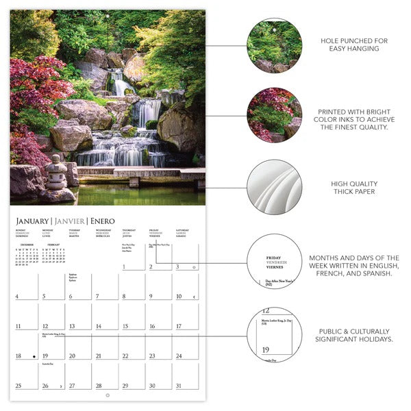 In the Garden 12 x 12 Wall Calendar