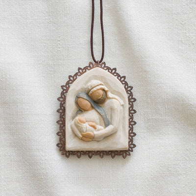 Holy Family Metal-edged Ornament