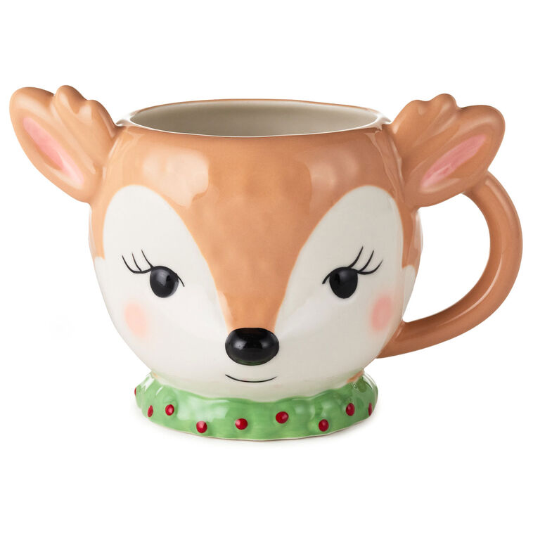 Sculpted Reindeer Mug, 15.9 oz