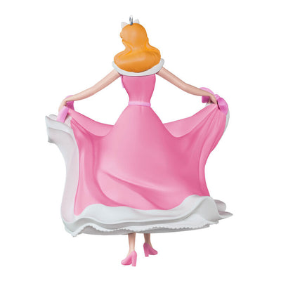 Cinderella in pink and white dress Christmas ornament, spinning pose from The Work Song scene