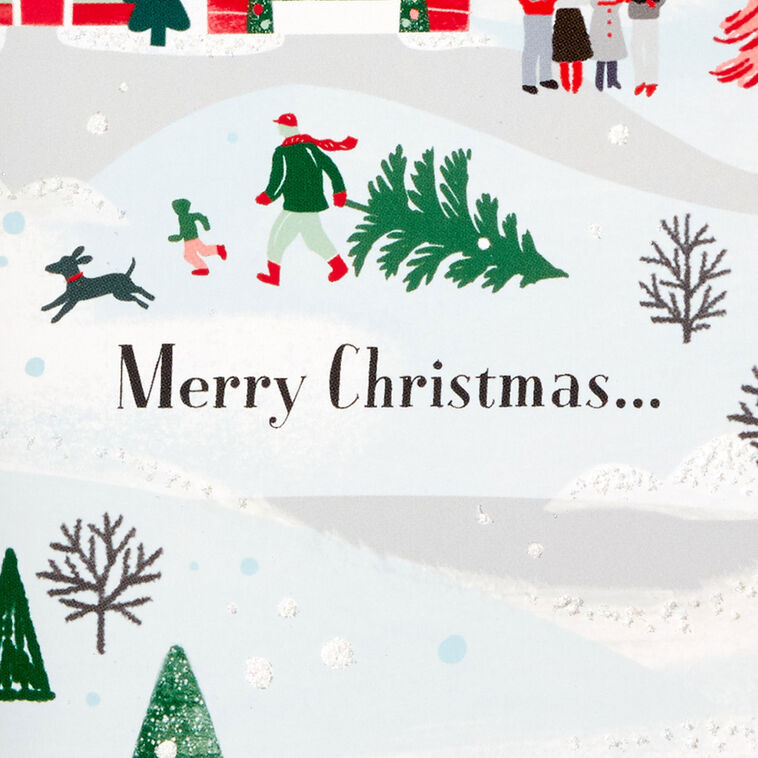 Merry Christmas Everywhere Boxed Christmas Cards, Pack of 8