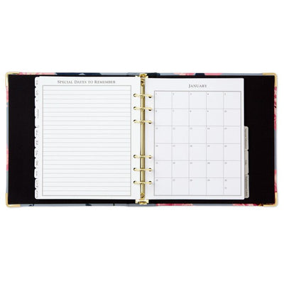Pink Peonies on Gray Address Book