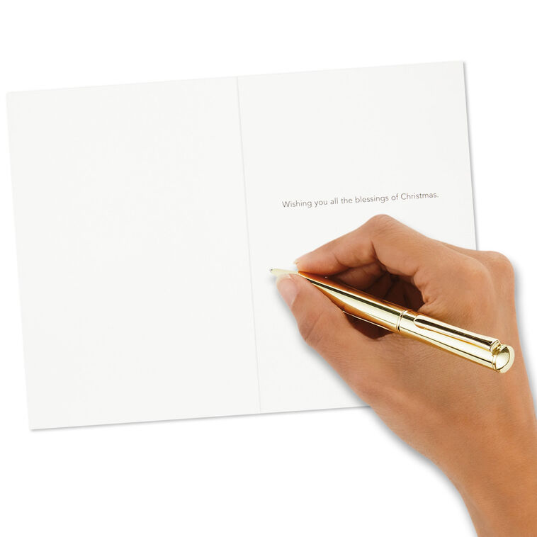 Nativity on Blue Boxed Christmas Cards, Pack of 10