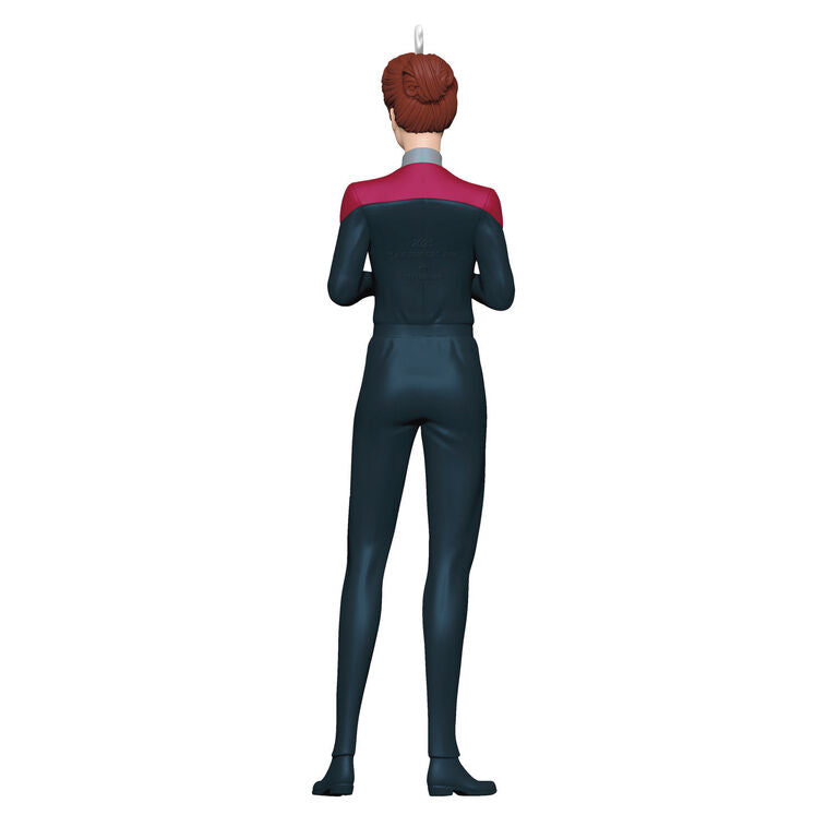 Hallmark Keepsake Star Trek Prodigy Hologram Janeway ornament standing in uniform