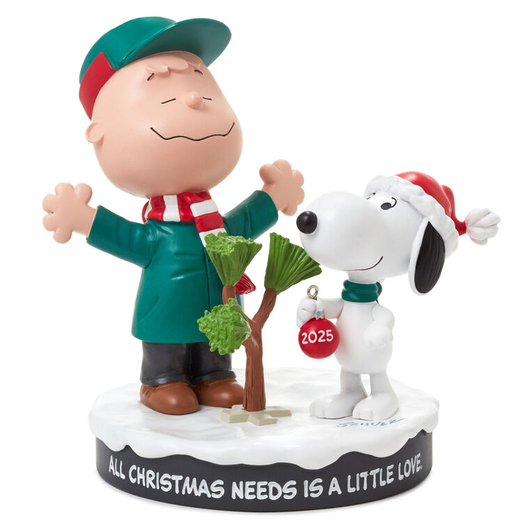 Peanuts Charlie Brown and Snoopy With Tree Figurine, 5.25"