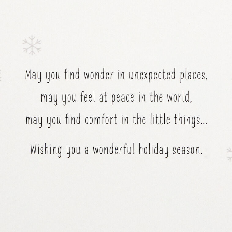 UNICEF Geometric Christmas Village on Blue Boxed Christmas Cards, Pack of 12