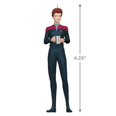 Hallmark Keepsake Star Trek Prodigy Hologram Janeway ornament standing in uniform