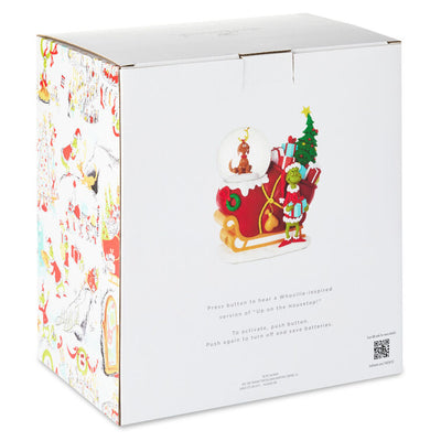 Dr. Seuss's How the Grinch Stole Christmas! Grinch, Max and Sleigh Snow Globe Figurine With Music