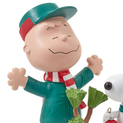 Peanuts Charlie Brown and Snoopy With Tree Figurine, 5.25"