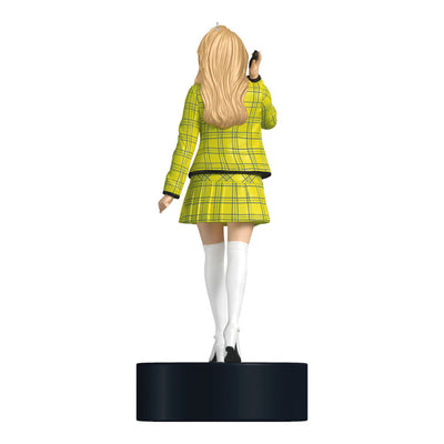 Cher Horowitz ornament, Clueless movie, yellow plaid outfit, retro flip phone, Hallmark Keepsake, sound feature, Christmas decoration.