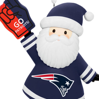 NFL New England Patriots Santa Fan Hallmark Ornament