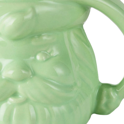 Mint Green Sculpted Santa Mug, 8 oz.