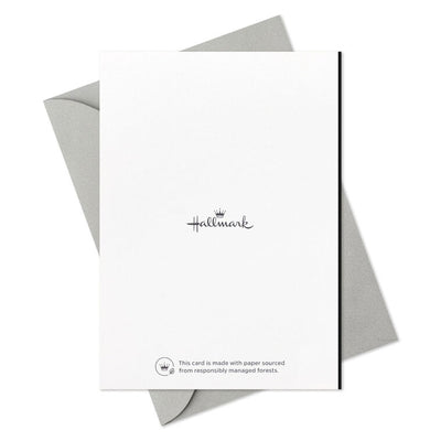 Black thank-you cards with elegant gold foil script reading “Taking a moment to say thanks.”
