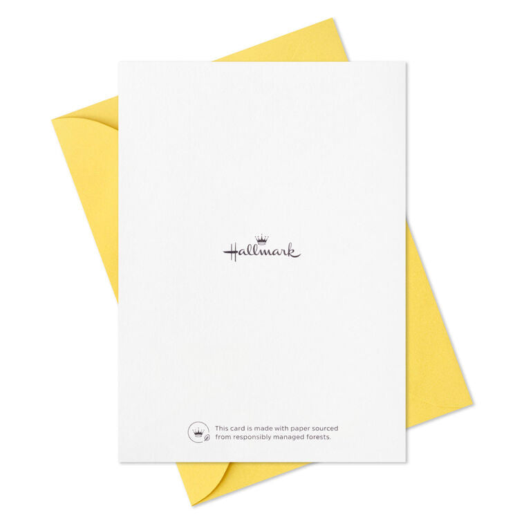 Green thank-you cards with white daisies and yellow smiley centers in a gray box with matching envelopes, pack of 10
