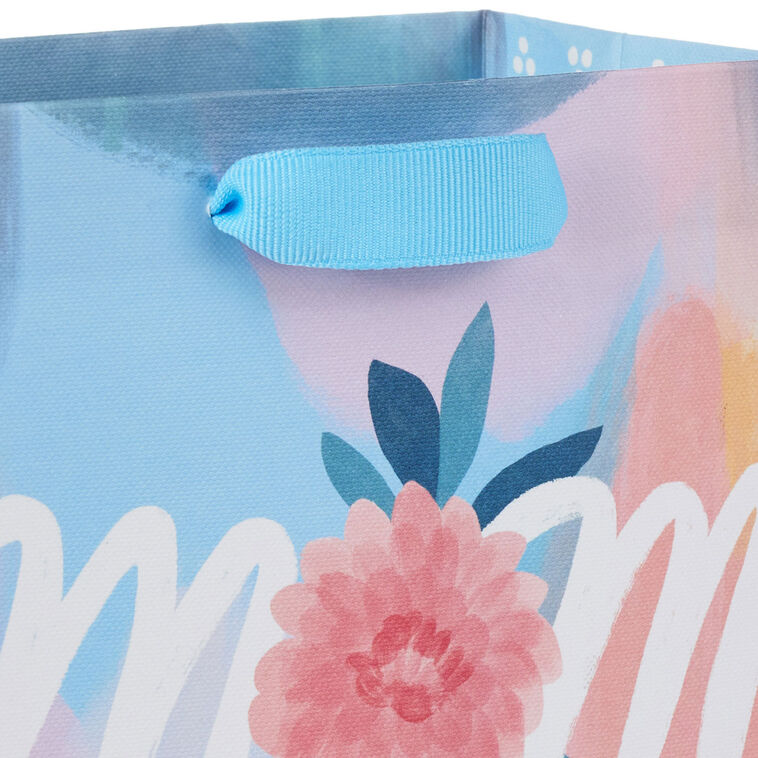 6.5" Pastel Brushstrokes Small Gift Bag for Mom