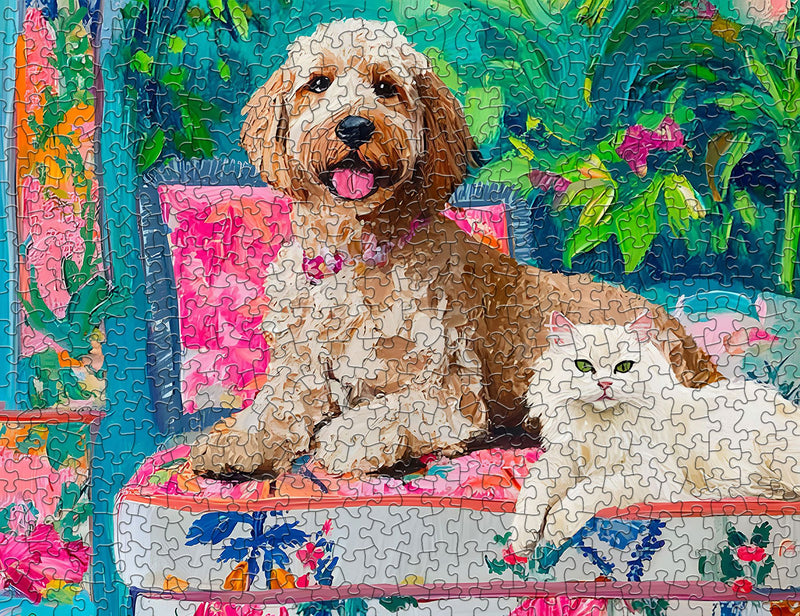 Floral Companions 500 Piece Jigsaw Puzzle
