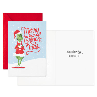 Dr. Seuss's How the Grinch Stole Christmas!™ Merry Grinch-mas Boxed Christmas Cards, Pack of 16