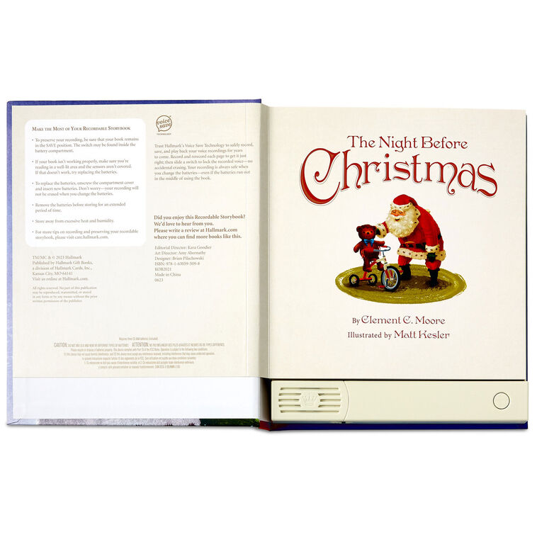 The Night Before Christmas Recordable Storybook With Music