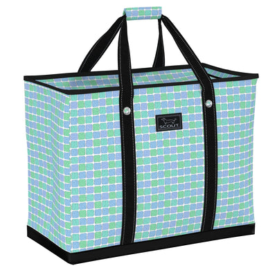 SCOUT Keep It Glassy XX-Large 4 Boys zip-top tote bag, extra roomy with durable straps and U-shaped zip, perfect for travel or storage.
