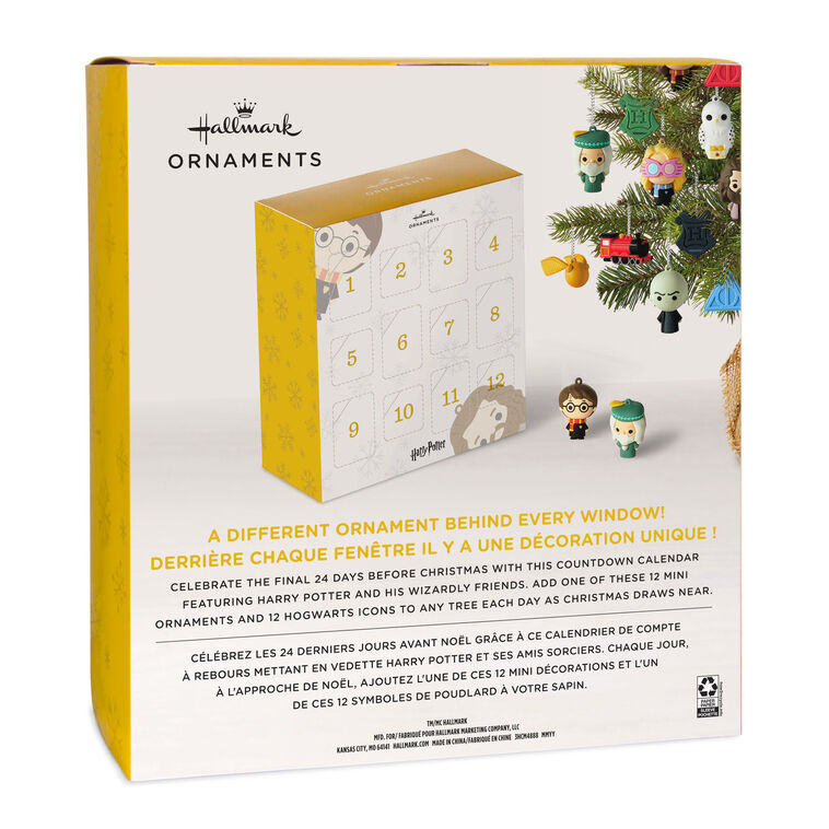 Harry Potter™ Hallmark Countdown Calendar Box With 24 Mini Ornaments