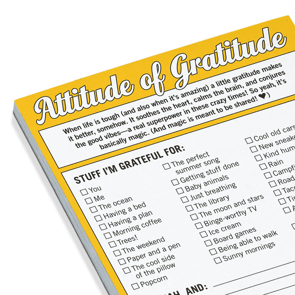 Nifty Notes- Attitude of Gratitude