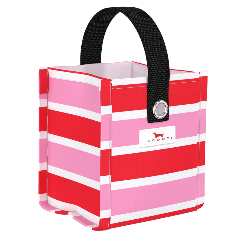 Gift Bag Square X-Small - Candy Striper
