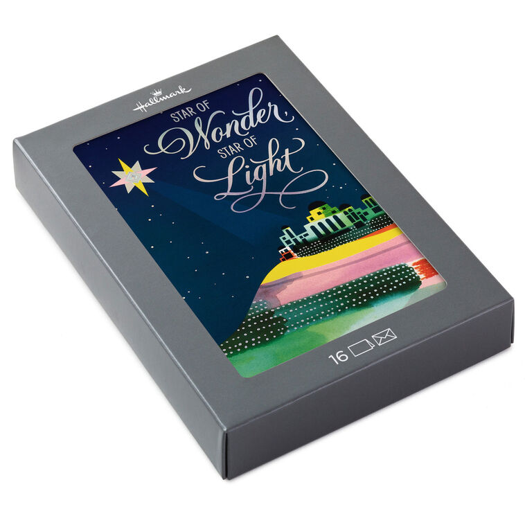 Star of Wonder and Light Boxed Christmas Cards, Pack of 16