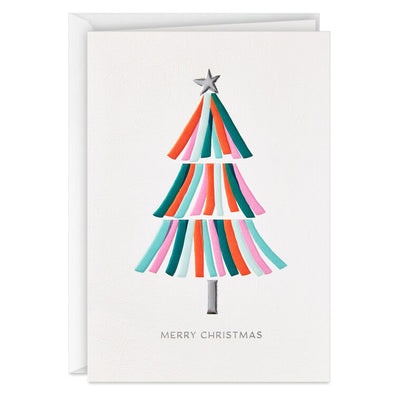 UNICEF Bright and Colorful Tree Boxed Christmas Cards, Pack of 12